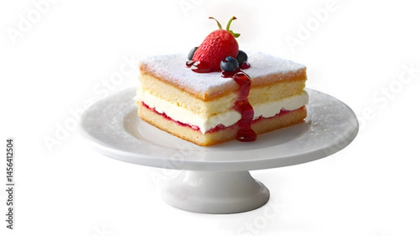 Fototapeta cake with cherry