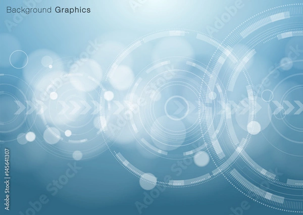 Fototapeta Abstract Blue Background #Vector Graphics