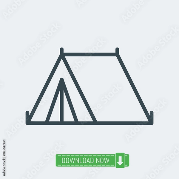 Obraz Tent icon, vector