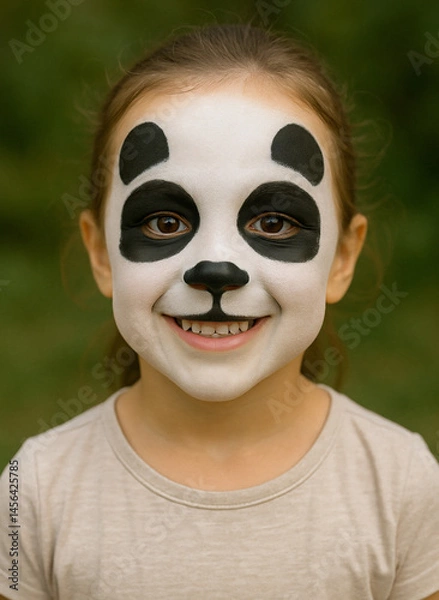 Obraz Panda Face Paint Smiles