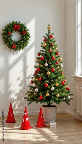 Obraz cones and christmas tree