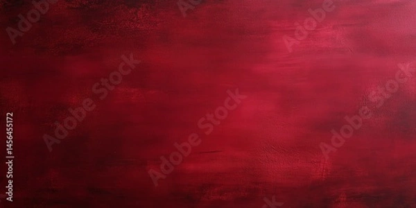 Fototapeta Solid red background with subtle texture. Award ceremony and luxury event concept. Image for certificate, diploma, invitation and presentation background with copy space.