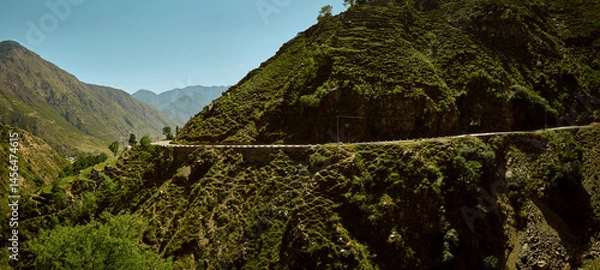 Obraz Panorama of Karakoram Highway in Pakistan