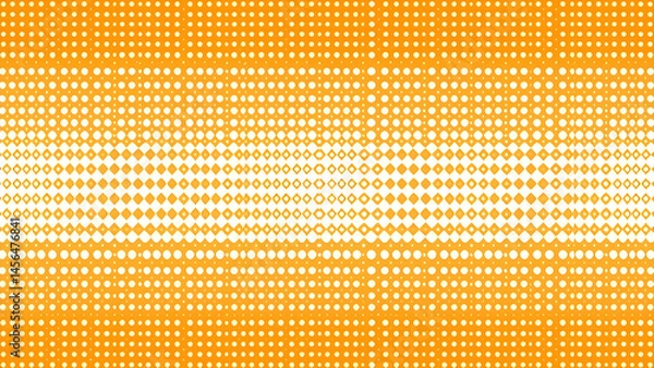 Fototapeta Circle halftone geometric dotted gradient pattern vector background 