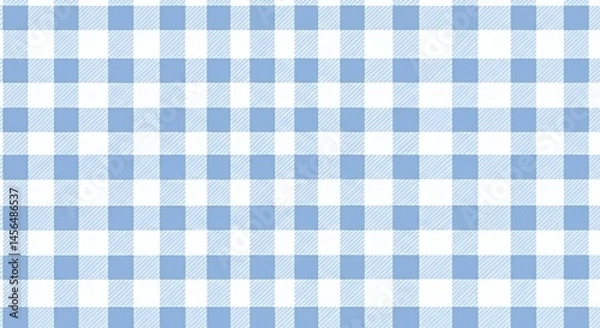 Obraz Light Blue Gingham Pattern: A Seamless Texture for Design Projects