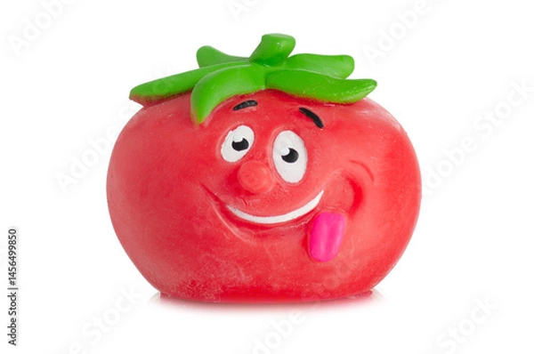 Obraz Toy tomato vegetable on white background isolation