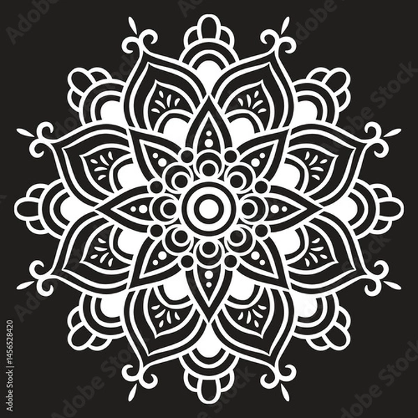 Obraz premium vector mandala art