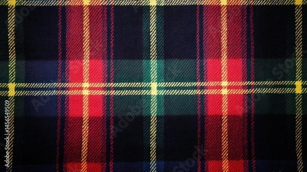 Obraz Vibrant plaid fabric texture