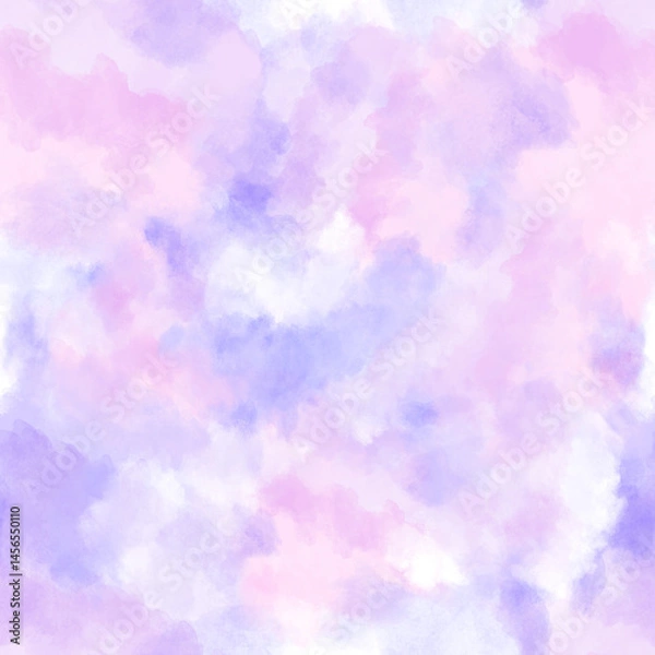 Obraz hand drawn Watercolor Sky – Pastel Seamless Pattern