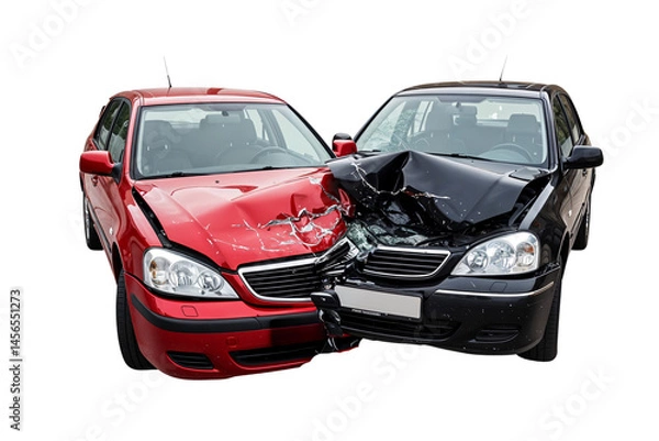Fototapeta Devastating Car Crash Impact and Damage Assessment 121.png
