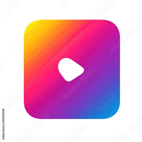 Obraz orange app button