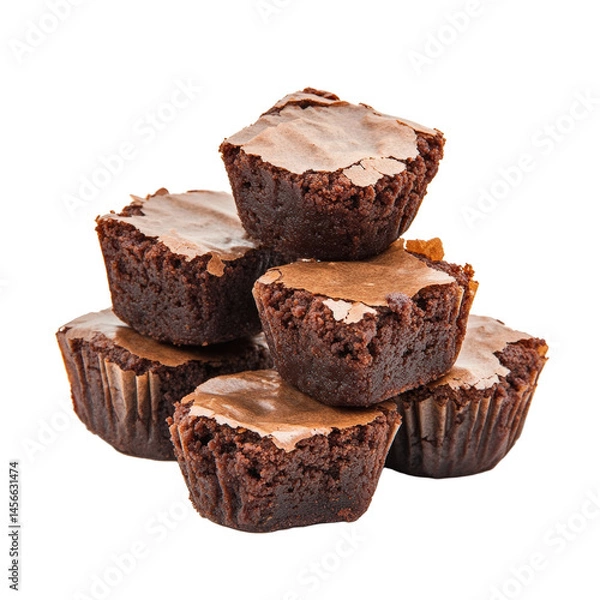 Obraz Mini Brownie Bites: Delicious Fudgy Treats for Quick Indulgence