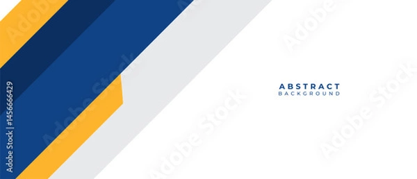 Obraz Abstract blue vector design features a 3D corner with a new business concept