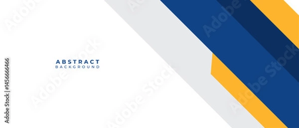 Obraz Abstract blue vector design features a 3D corner with a new business concept