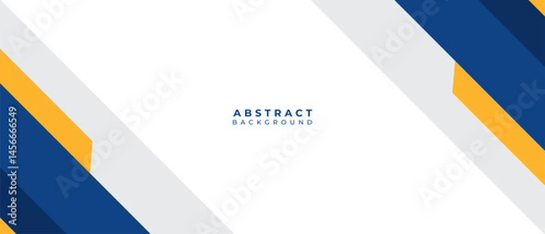 Obraz Abstract blue vector design features a 3D corner with a new business concept