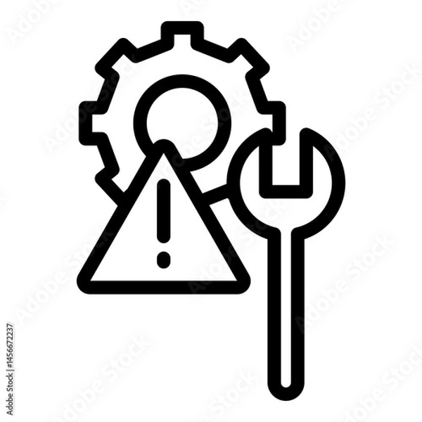 Fototapeta Maintenace Vector Line Icon Design