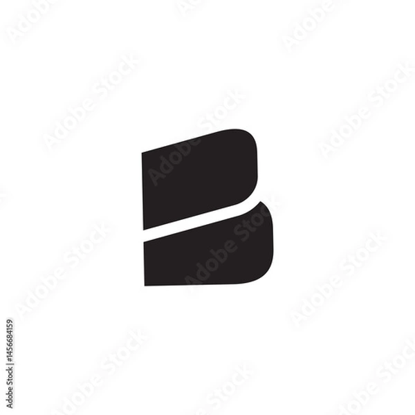 Fototapeta Initial b letter logo design vector template.