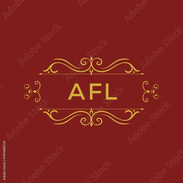 Obraz AFL Creative Unique Modern Letter Logo Design.