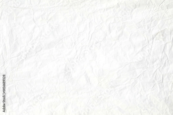 Obraz Yellowed white crumpled material texture surface