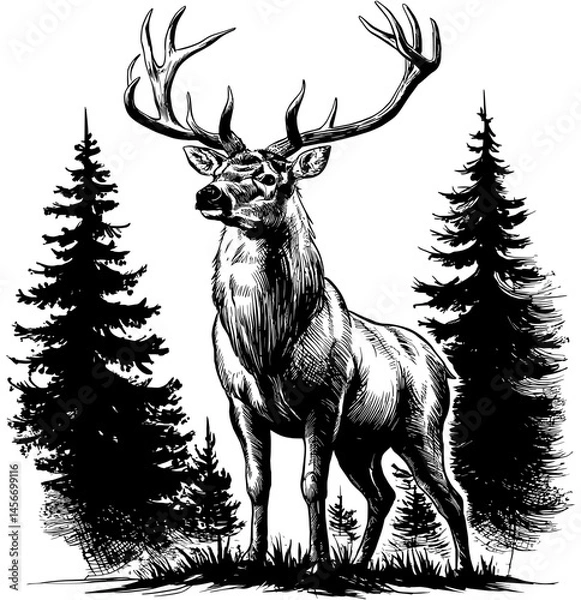 Obraz deer in the forest