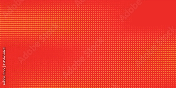 Obraz Dots halftone orange color pattern gradient texture with technology digital background. Dots pop art comics with summer background.