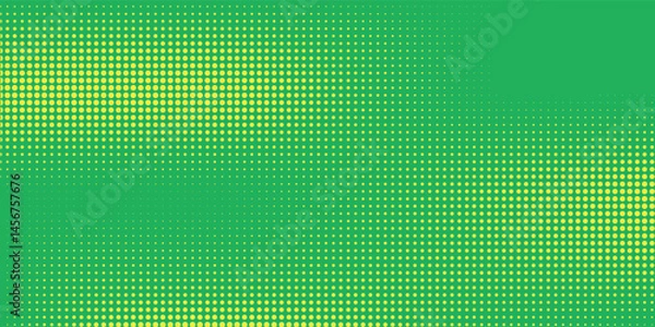 Obraz Dots halftone yellow green color pattern gradient texture background.