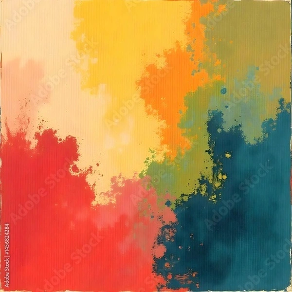 Obraz Hand Drawn Abstract Acrylic Background with Artistic Texture and Brushstroke Detail.