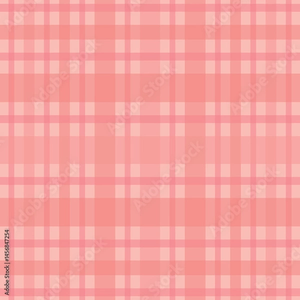 Obraz 正方形の背景　チェック柄　色々な太さ　ピンク
