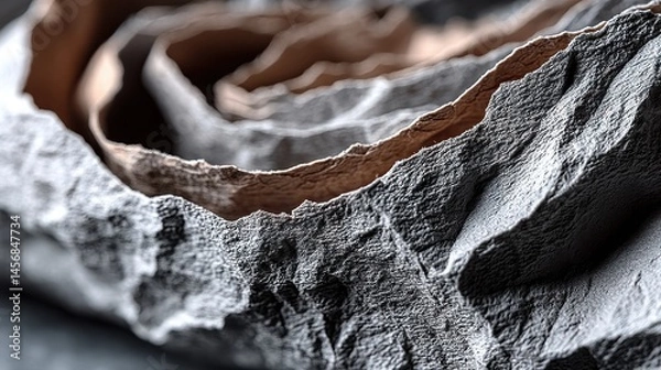 Fototapeta close up detailed wrinkled paper texture surface.stock image