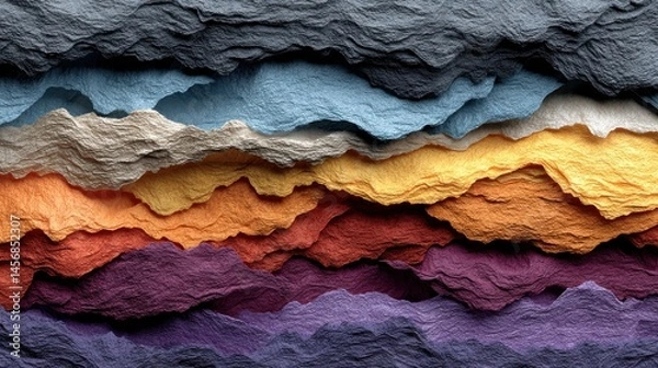Fototapeta colored crumpled crushed paper horizontal backgrounds surface.stock photo