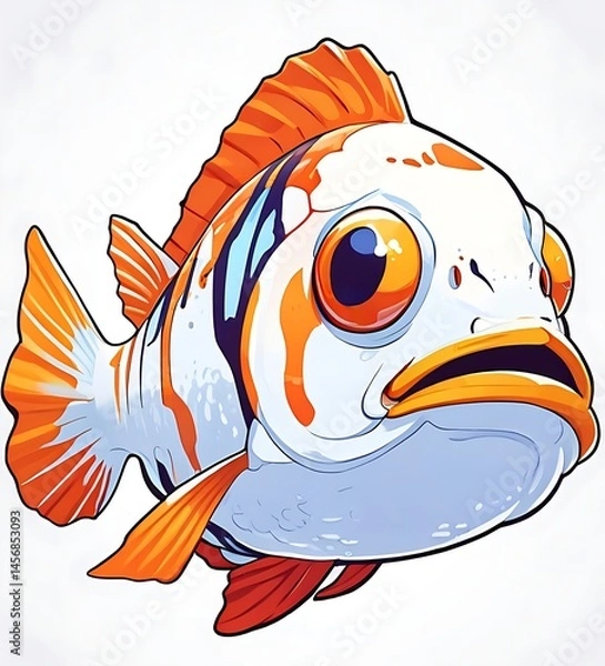 Obraz A mandarinfish, found in Indo-Pacific reef habitats.