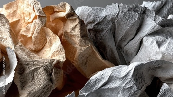 Fototapeta crinkled paper texture surface.stock image