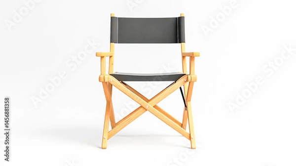 Obraz Movie Director Chair on White Background