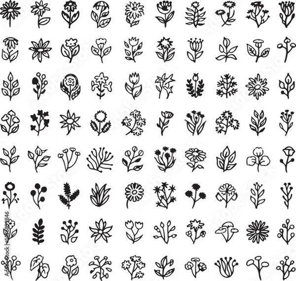 Obraz "Wildflower Silhouette SVG – Rustic Botanical Vector Clipart for Cricut & Crafts"

"Meadow Flower Border Design – Black Floral Silhouette PNG & SVG for Printables"

"Boho Wildflower SVG Bundle – Flora
