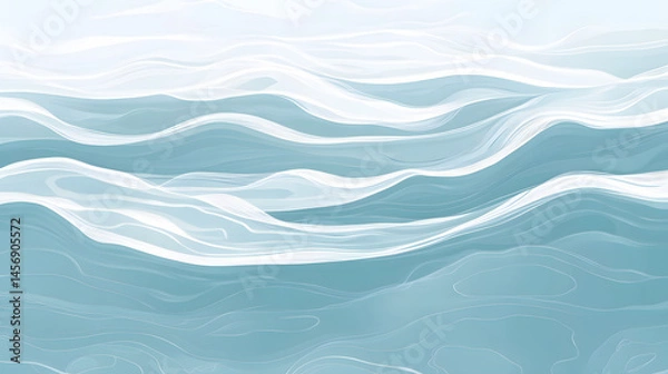 Fototapeta wave, water, sea, blue, design, vector, illustration, ocean, waves, pattern, art, backgrounds, wallpaper, backdrop, color, liquid, motion, line, curve, texture, sky, light, flowing, nature, wavy