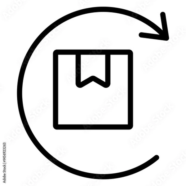 Obraz Refund Policy Vector Line Icon Design