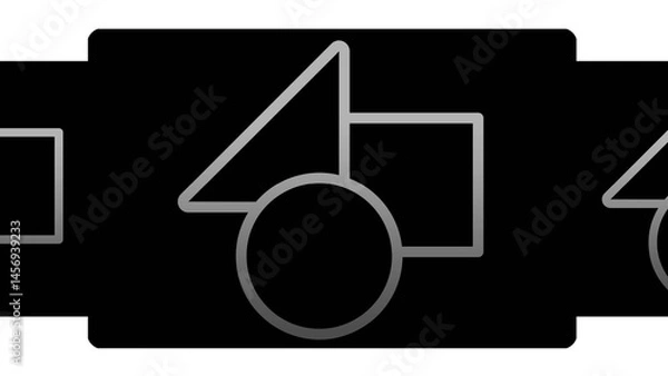 Fototapeta Carousel with 1 Static Media Loop