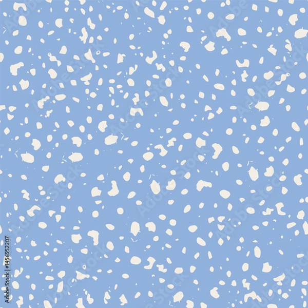 Fototapeta composition notebook Seamless Vector Pattern white abstract formless spots on pastel blue