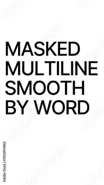 Fototapeta Vertical Masked Multiline Smooth by Word