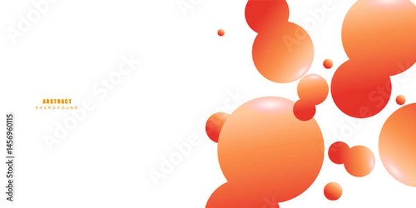 Fototapeta 3d liquid blobs set. Abstract colored spheres in flight. Vector realistic render of bubbles on an isolated white background. Illustration of lava lamp elements.