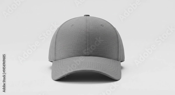 Fototapeta Grey cap mockup for design presentation