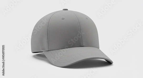 Fototapeta Grey cap mockup for design presentation