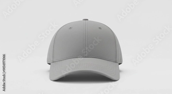 Fototapeta Grey cap mockup for design presentation