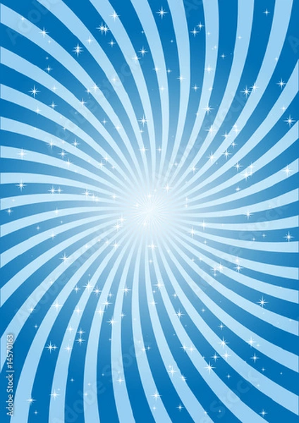 Obraz Blue twist and glitters