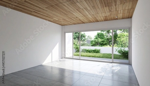 Obraz empty room with window