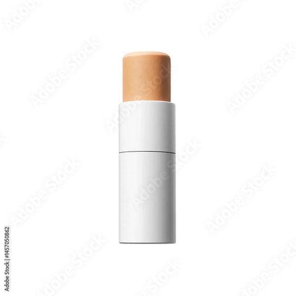 Fototapeta Pet Safe Sunscreen Stick Soft Pinks and SPF Formula Isolated on Transparent Background