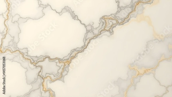 Fototapeta Marble Surface Texture with Light Veining for Background Use