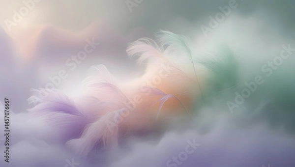 Fototapeta Fog of Dreams – Soft Misty Layers for Calm Focus wallpaper
