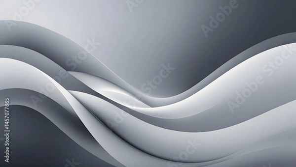 Fototapeta High-resolution 4K monochrome wallpaper featuring subtle, soft grey gradients that smoothly transition from light to dark, expertly crafted to create a captivating interplay of light and shadow, boast