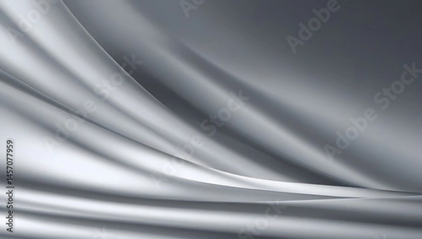 Fototapeta High-resolution 4K monochrome wallpaper featuring subtle, soft grey gradients that smoothly transition from light to dark, expertly crafted to create a captivating interplay of light and shadow, boast